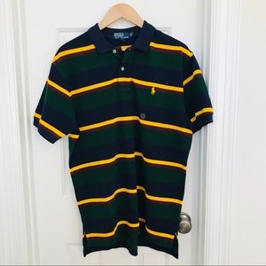 Men’s Striped Polo Golf Shirt NWT